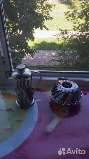 Тарелка складная паровая и кружка заварник