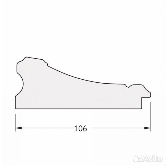 Зеркало Evoform Octagon BY 7243 70x90 барокко зол