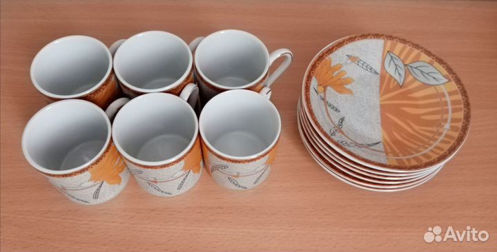 Новый набор для кофе 6 персон