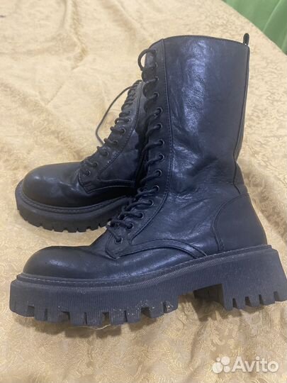Сапоги кожанные для девочки демисезонные 35