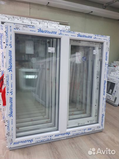 Окна глухие 2х-створчатые