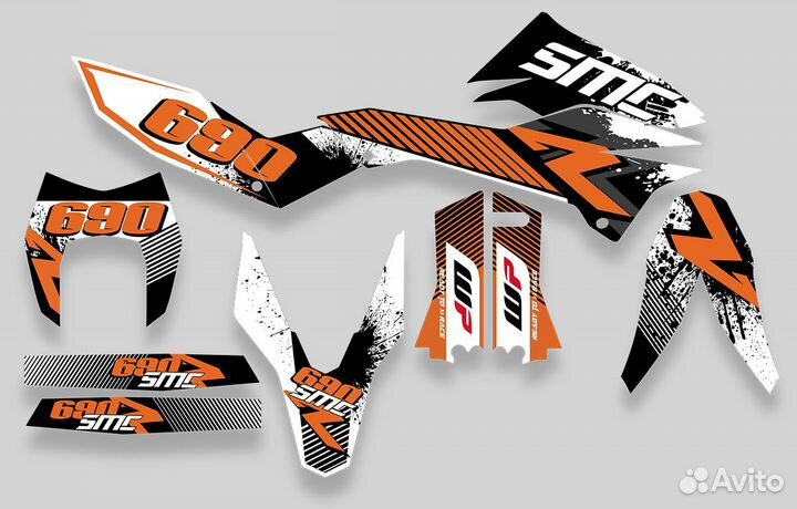 Наклейки Графика на Мотоциклы KTM DRZ yamaha honda