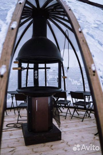 Купольная беседка с гриль зоной