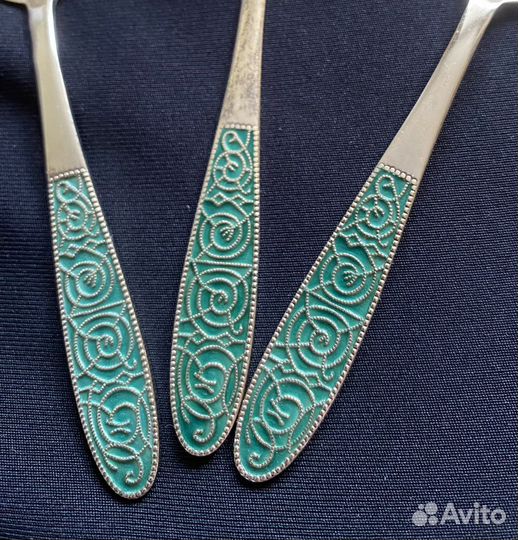 Серебряные ложки кофейные новые