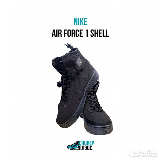 Кроссовки Nike Air Force 1 High Shell (Black)