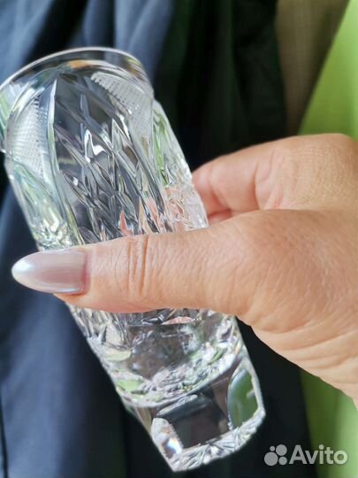 Хрустальные стаканы. Чехия 3шт