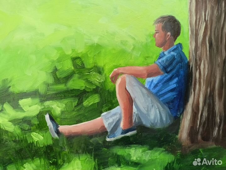 Картина маслом. Летний этюд