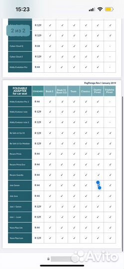Складной адаптер PEG-perego foldable