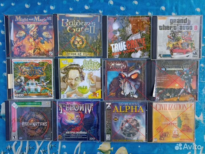 Компьютерные игры конца 90х-начала 2000х на CD