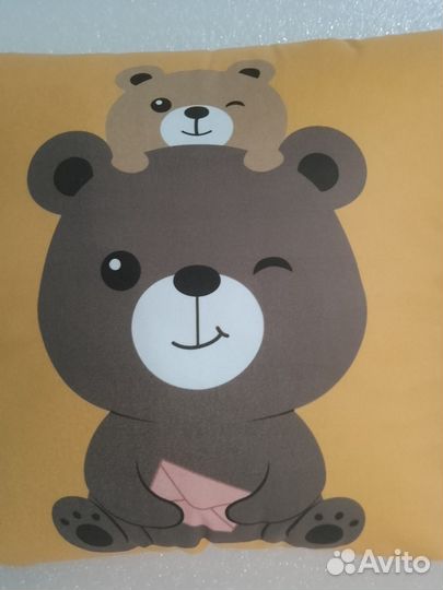 Подушка декоративная девочке. Новая. Мега 45*45 см