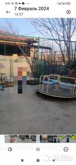 Детские качели уличные