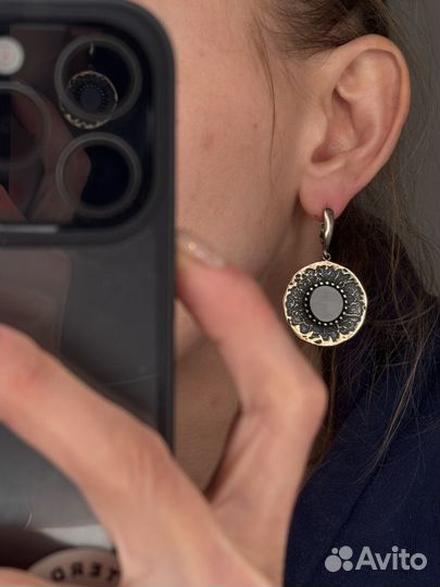 Серьги серебрянные