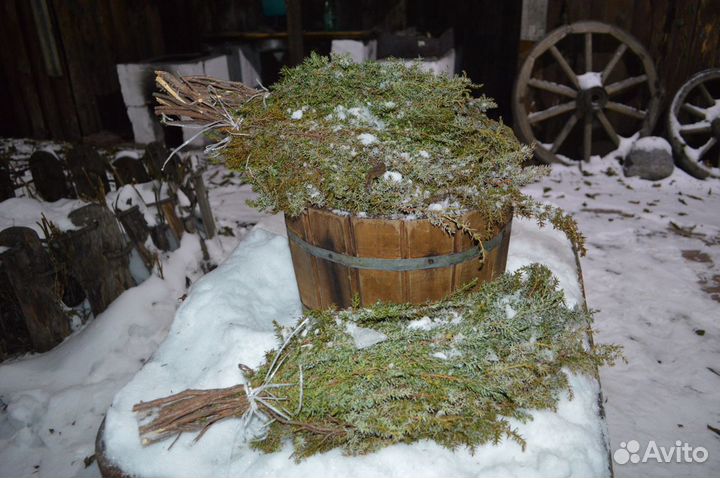 Можжевеловый веник тувинский для бани