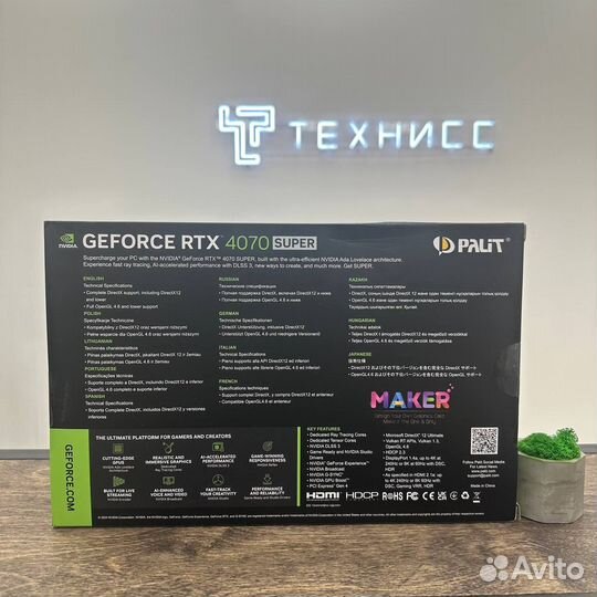 Palit Видеокарта GeForce RTX 4070 super Dual OC 12