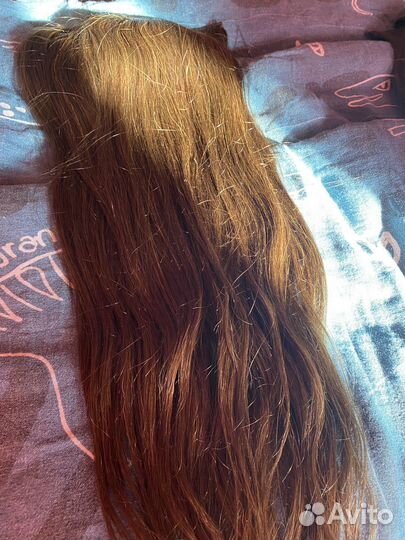 Натуральные волосы на заколках 60 см