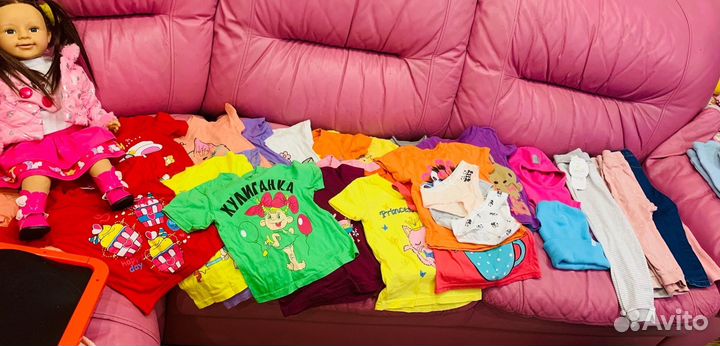 Вещи пакетом, на девочку