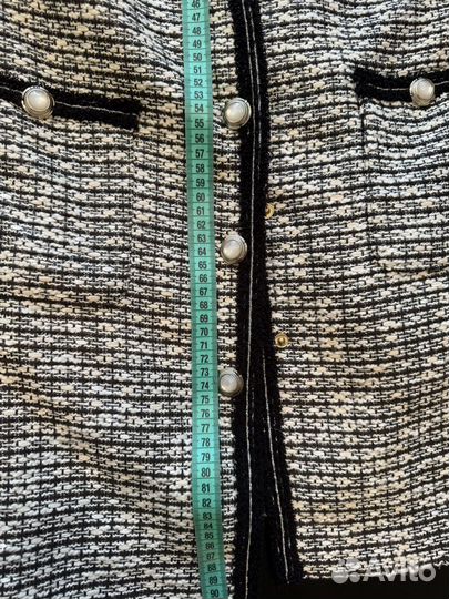 Пальто прямое твид love republic