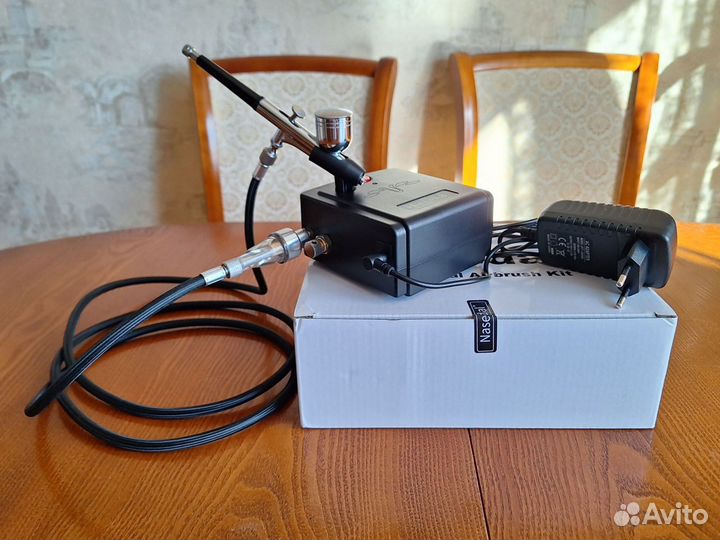 Аэрограф c компрессором для хобби Nasedal NT-19