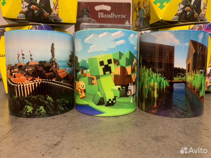 Кружки Minecraft (майнкрафт) в ассортименте
