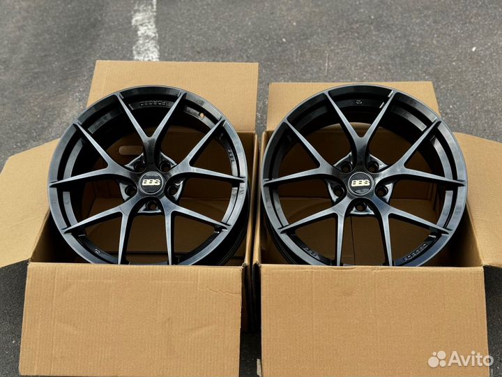 Диски R18 5*112 BBS CI-R темный хром Т black