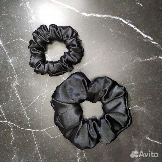 Резинка для волос шелковая комплект 2 штуки