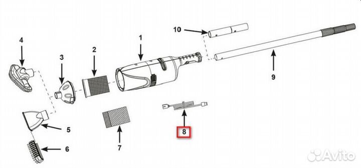 USB кабель зарядки, для вакуумного пылесоса intex