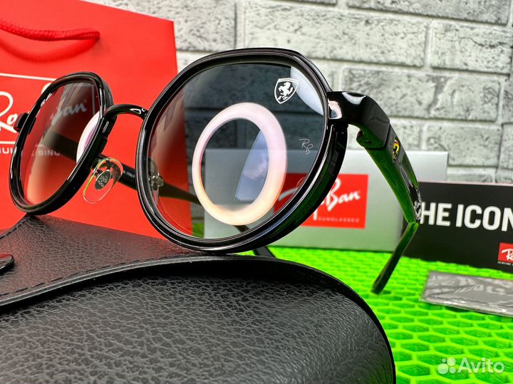 Очки ray ban ferrari градиент premium