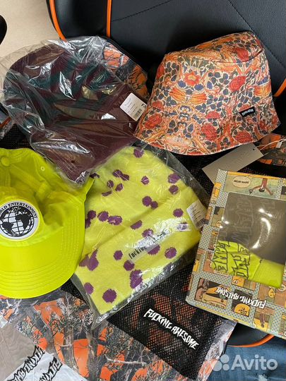 Fucking Awesome World Stripped Beanie