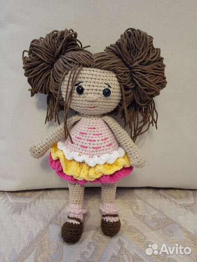 Вязаная кукла 30 см