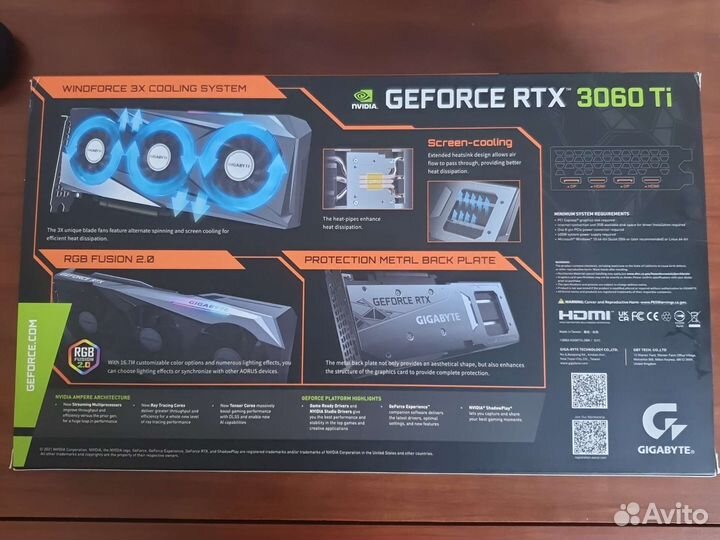 Видеокарта RTX 3060ti