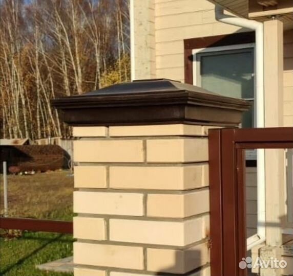 Полимерпесчаные колпаки и парапеты