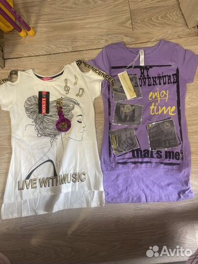 Летние вещи для девочки размер 152