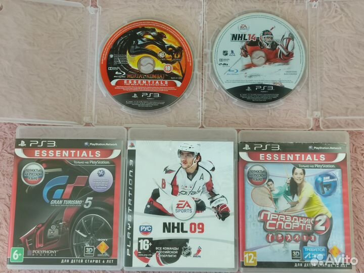 Диски PS3 Minecraft, GTA5, Medal, UFC