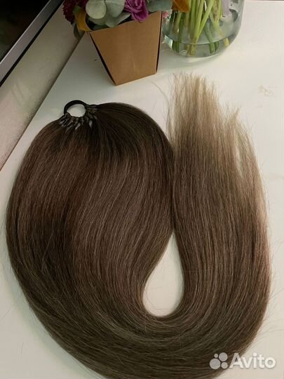 Накладной хвост шиньон из термоволокна