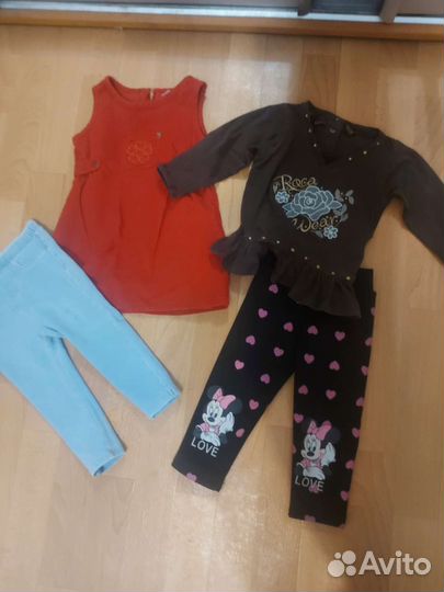 Вещи пакетом на девочку 80 86 размер