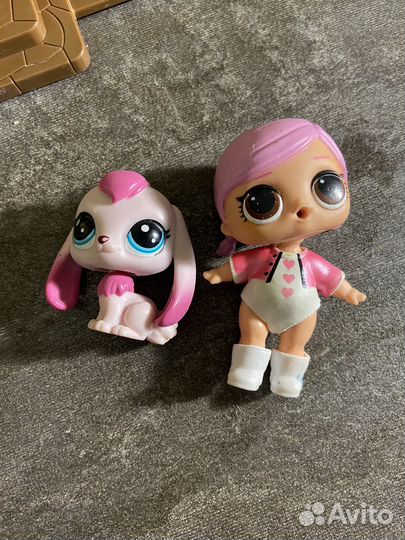 Littlest Pet Shop и кукла лол
