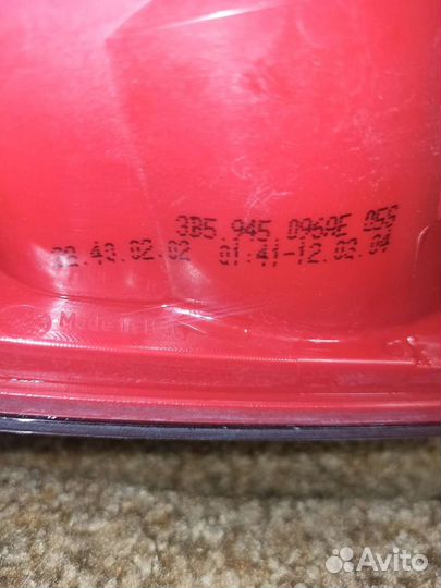 Стоп фонарь на автомобиль wv B 5+