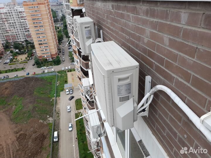 Монтаж кондиционеров, Закладка трасс, Альпинист