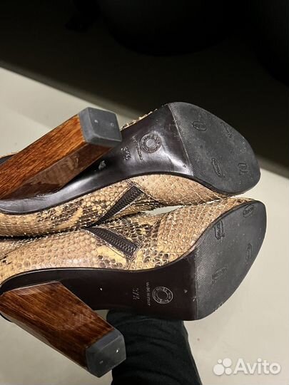 Сапоги Dries Van Noten кожа питона оригинал