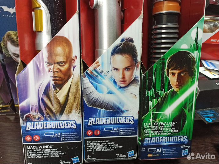 Световые мечи Мейса Винду, Люка Скайуокера, Рей