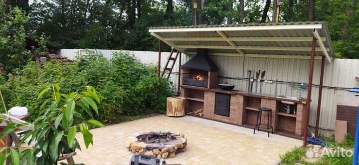 Печь барбекю. Зона Барбекю