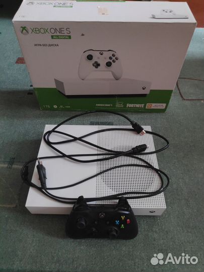 Xbox One s 1tb all digital с играми