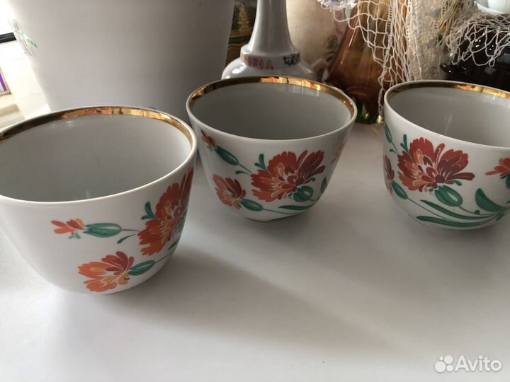 Чайные пары, чашки, бокалы СССР