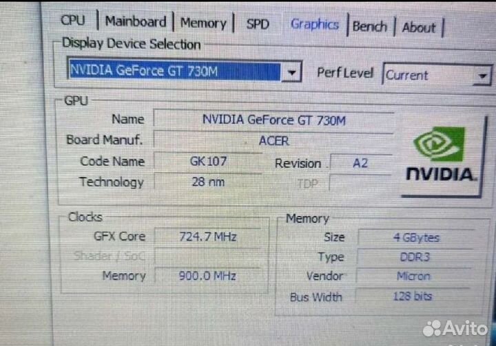 Игровой ноутбук acer