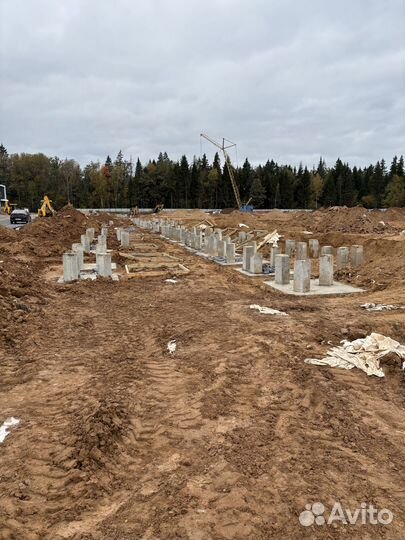 Срубка оголовков свай, распушевка свай, срезка b-1