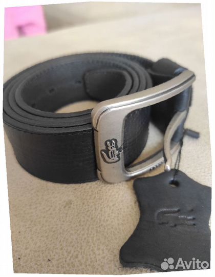 Мужской кожаный ремень Lacoste оригинальный