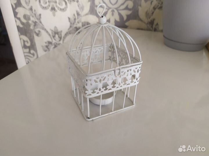 Подсвечник клетка декоративный