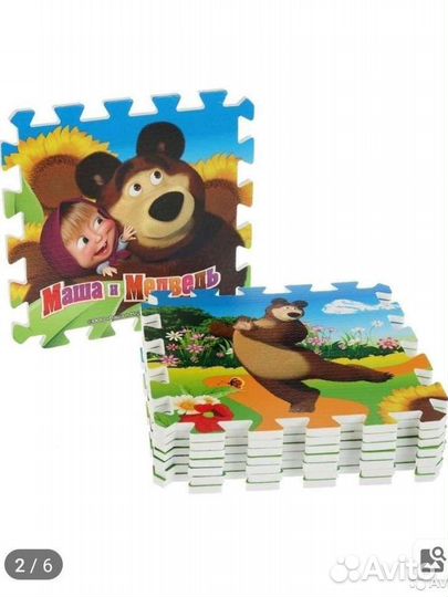 Пазл коврик Маша Медведь