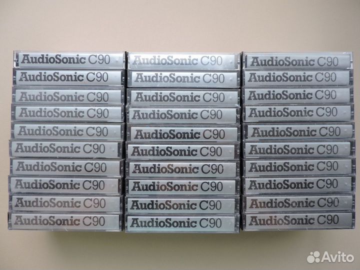 Аудиокассеты AudioSonic новые запечатанные