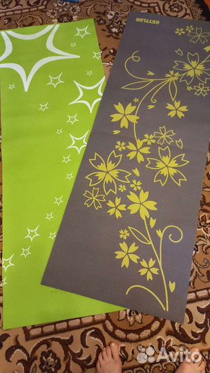 Коврик новый для йоги и фитнеса